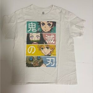 Demon Slayer Graphic White T-Shirt Large